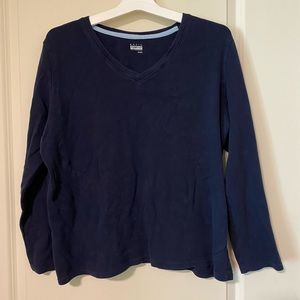 Navy Long-Sleeve Shirt - L